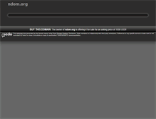 Tablet Screenshot of ndom.org